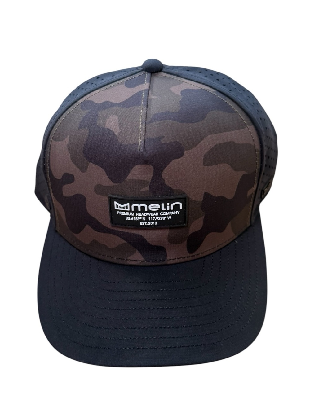Melin A-Game Icon Hydro Performance Snapback Hat Camo Black